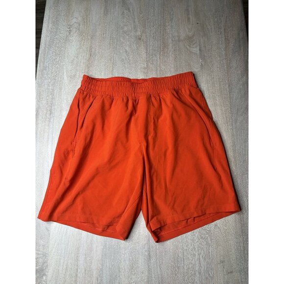 Lululemon Men's Pace Breaker Linerless Short 7" - Solar Orange Size Small - Picture 2 of 5